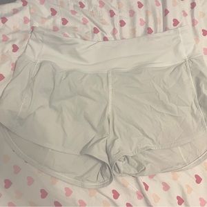 Lululemon MR White Speed Up Shorts